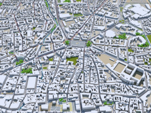 dijon city france 30km Modello 3D