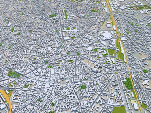 dijon city france 30km Modello 3D