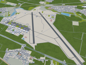 dijon city france 30km Modello 3D