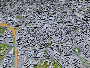 dijon city france 30km Modello 3D