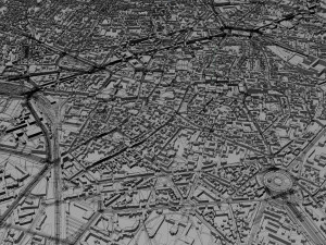 dijon city france 30km Modello 3D