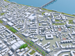 dnipro city ukraine 60km 3D Model