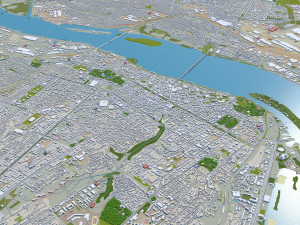 dnipro city ukraine 60km 3D Model