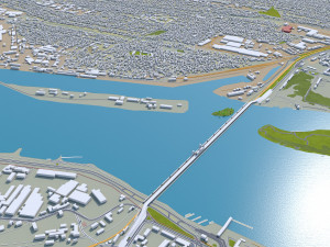 dnipro city ukraine 60km 3D Model