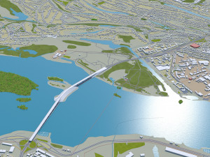 dnipro city ukraine 60km 3D Model