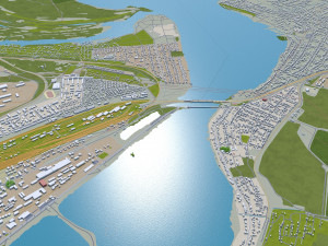 dnipro city ukraine 60km 3D Model