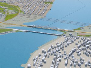 dnipro city ukraine 60km 3D Model