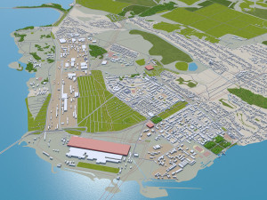 dnipro city ukraine 60km 3D Model