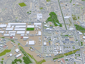 dnipro city ukraine 60km 3D Model