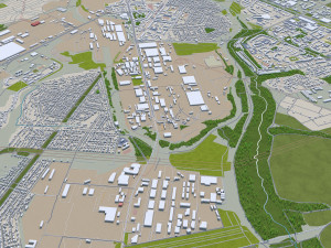 dnipro city ukraine 60km 3D Model