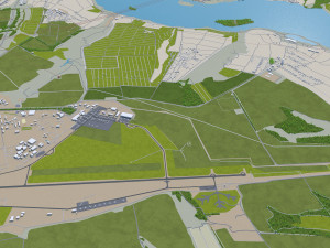 dnipro city ukraine 60km 3D Model