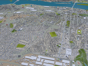 dnipro city ukraine 60km 3D Model