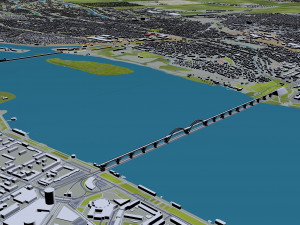 dnipro city ukraine 60km 3D Model