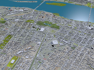 dnipro city ukraine 60km 3D Model