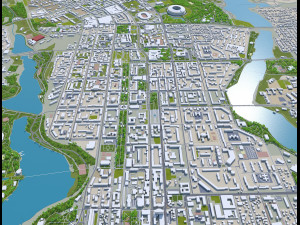 donetsk city ukraine 40km 3D Модель