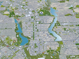 donetsk city ukraine 40km 3D Модель