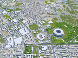 donetsk city ukraine 40km 3D Модель