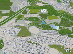 donetsk city ukraine 40km 3D Модель
