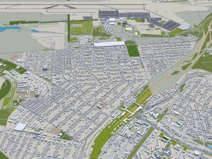 donetsk city ukraine 40km 3D Model