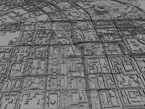 donetsk city ukraine 40km 3D Model