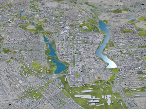 donetsk city ukraine 40km 3D Model