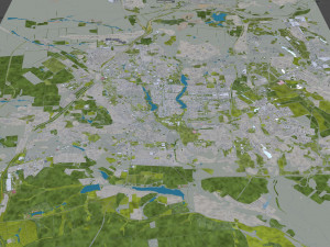 donetsk city ukraine 40km 3D Модель