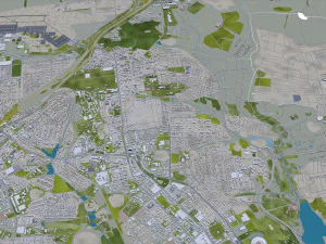 donetsk city ukraine 40km 3D Model