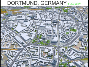 dortmund city germany 45 km 3D Model
