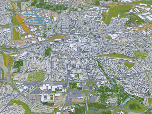 dortmund city germany 45 km Model 3D