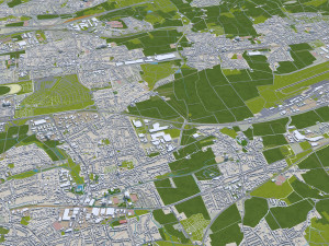 dortmund city germany 45 km Model 3D