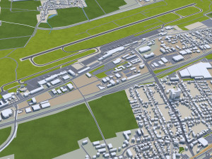 dortmund city germany 45 km Model 3D