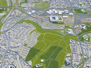 dortmund city germany 45 km Model 3D