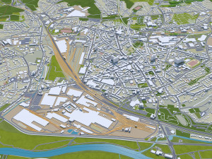 dortmund city germany 45 km Model 3D