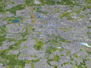 dortmund city germany 45 km Model 3D