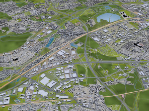 dortmund city germany 45 km Model 3D