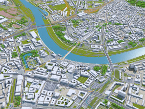 dresden city germany 40km 3D 模型