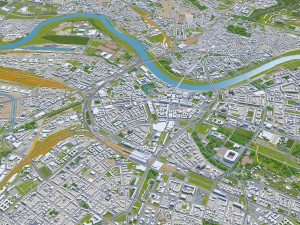 dresden city germany 40km 3D 模型
