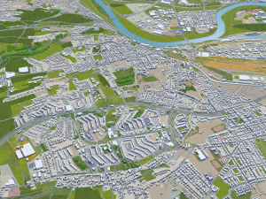 dresden city germany 40km 3D Model