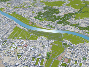 dresden city germany 40km 3D 模型