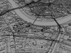 dresden city germany 40km 3D Model