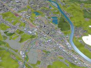 dresden city germany 40km 3D Model
