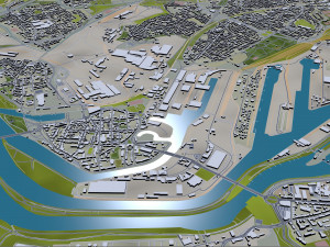 duisburg city germany 60km 3D Model