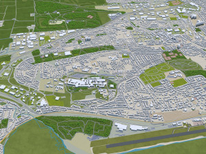 dundee city scotland uk 60km 3D Model