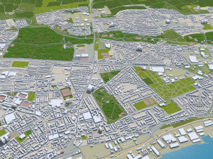 dundee city scotland uk 60km 3D Model