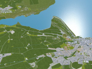 dundee city scotland uk 60km 3D Model