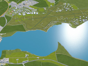 dundee city scotland uk 60km 3D Model