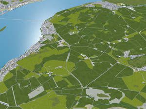 dundee city scotland uk 60km 3D Model