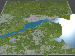 dundee city scotland uk 60km 3D Model