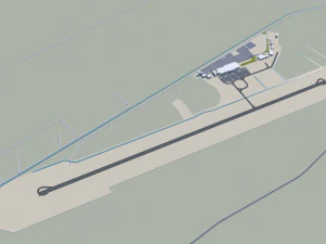 dunedin city new zealand 50km 3D Model