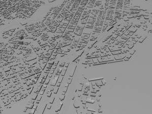 dunedin city new zealand 50km 3Dモデル